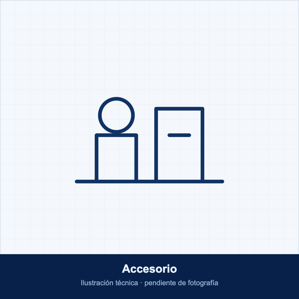 Ilustración técnica de accesorio, pendiente de fotografía del equipo