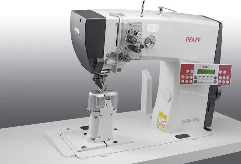 PFAFF 574, máquina de columna de 2 agujas con prensatelas de rodillo