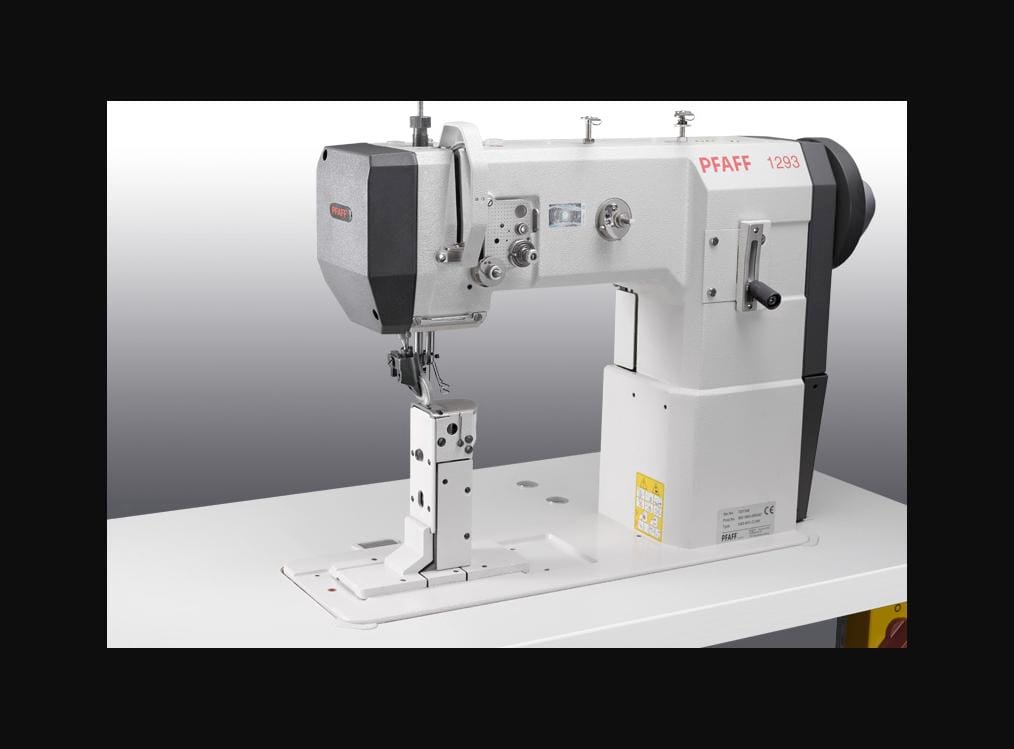 PFAFF 1293 automática, máquina de columna de 1 aguja para material pesado
