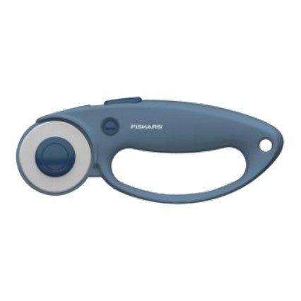 Cúter rotatorio Fiskars azul pastel