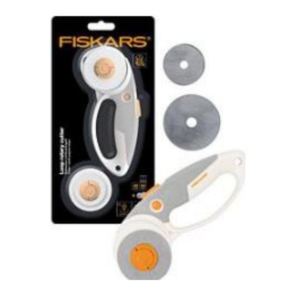 Cúter rotatorio Fiskars Dúo Titanio con cuchillas de 60 y 40 mm