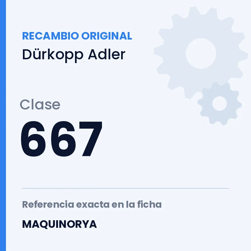 Recambio original Dürkopp Adler clase 667