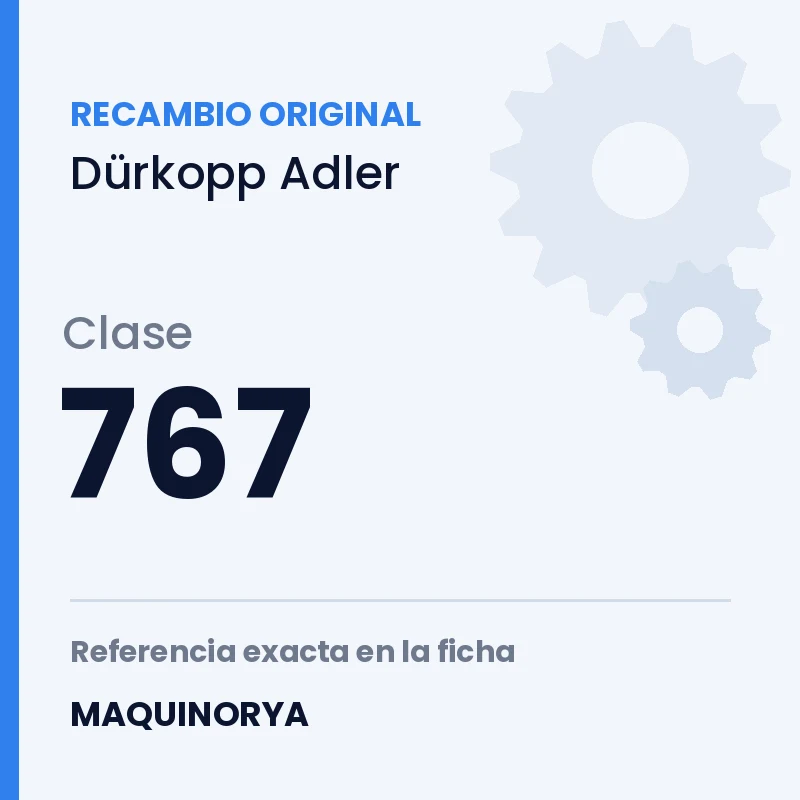 Recambio original Dürkopp Adler clase 767