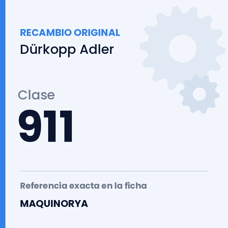 Recambio original Dürkopp Adler clase 911