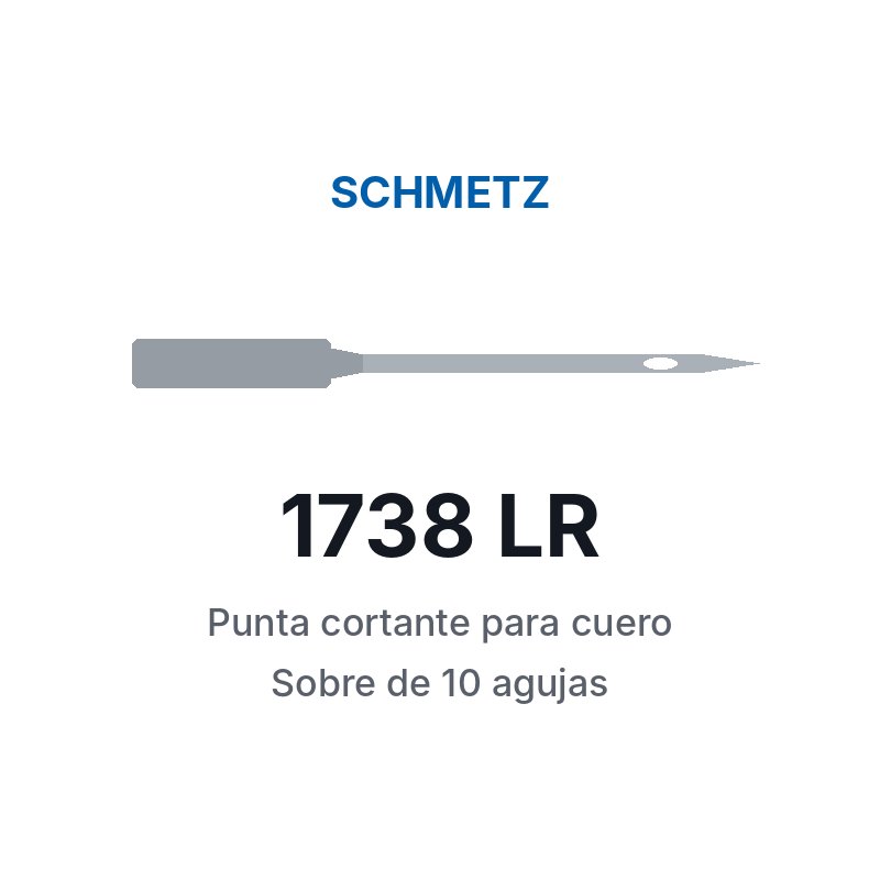 Agujas Schmetz 1738 LR