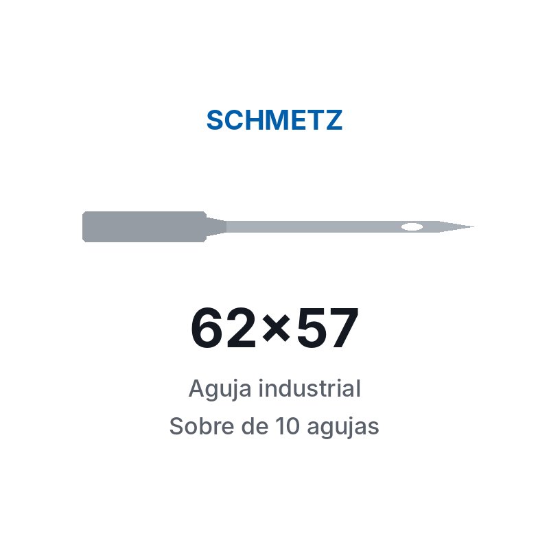 Agujas Schmetz 62x57